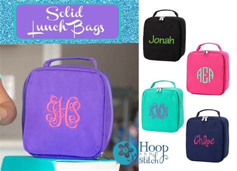 Personalized Lunch Bag Monogram Lunch Bag Hot Pink Lunch | Etsy