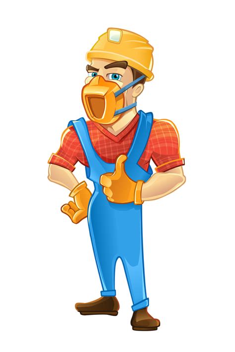 Construction Worker Vector at Vectorified.com | Collection of ...