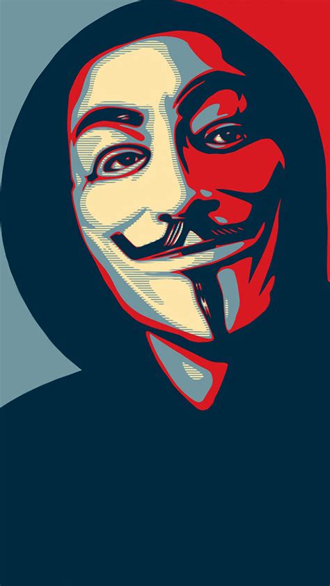 Anonymous, Mask, Minimalist, Digital Art, 4K, #1 Wallpaper