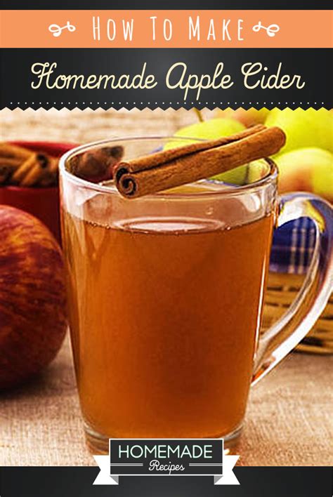 Homemade Apple Cider Recipe