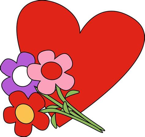 happy valentines day clipart flowers - Clipground