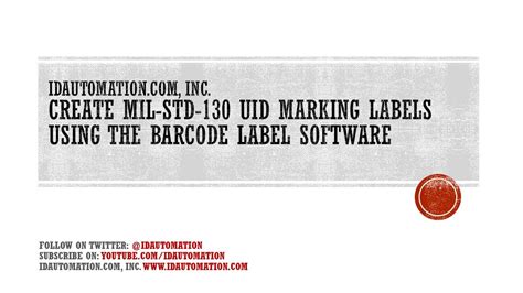 Create MIL-STD-130 UID Marking Labels using the Barcode Label Software ...