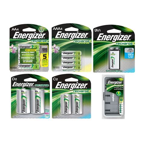 Energizer Universal Battery Charger & 8 x AA (2000mAh) & 8 x AAA (700mAh) & 4 x C & 4 x D & 2 x ...