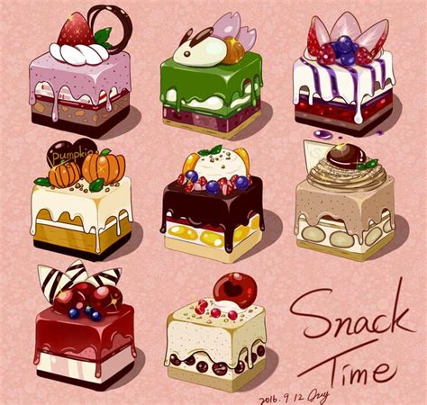 Snack Time [1] | Tráng miệng, Thức ăn, Ẩm thực