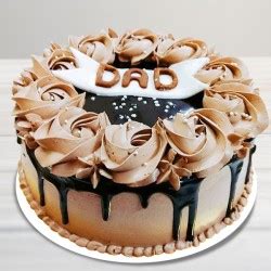 Send chocolate cake for dad online by GiftJaipur in Rajasthan