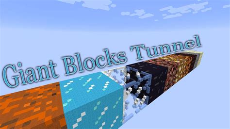 Giant Blocks Tunnel Map 1.12.2, 1.12 for Minecraft - Mc-Mod.Net