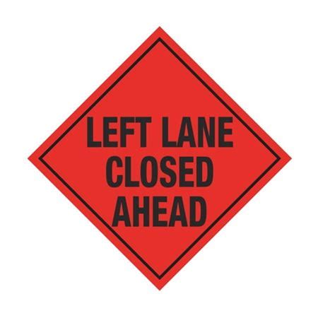 Left Lane Closed Ahead Sign | Carlton Industries