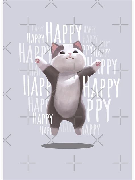 "Happy Happy Happy Cat Meme" Photographic Print for Sale by Mashz | Redbubble