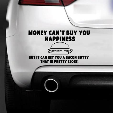 MONEY CANT BUY HAPPINESS FUNNY Car Decal Window Truck Bumper Auto Laptop Sticker-in Car Stickers ...