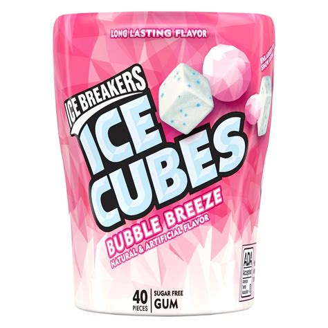 Ice Breakers 40 Ct Ice Cubes Bubble Breeze Sugar Free Gum - Shop Gum & Mints at H-E-B