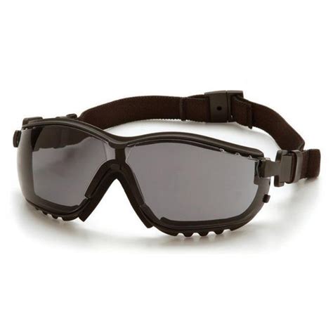 Black Safety Goggles with Perforated Gray Anti-Fog Lens, Box of 12 | Wish