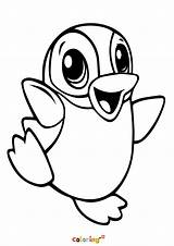 Cute Penguins Colouring Pages Sketch Coloring Page sketch template