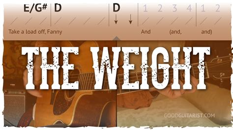 "The Weight" Complete Guitar Tutorial | Intro Riff, Chords & Lyrics, Strumming Pattern - YouTube