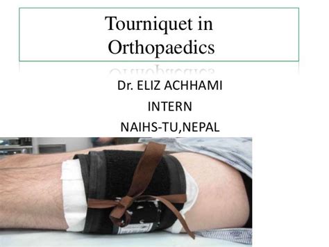 tourniquet in orthopedics