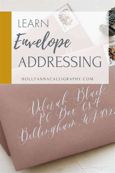 Address your Envelopes with Calligraphy: Learn How! | Calligraphy ...