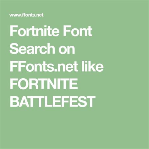 Fortnite Font Search on FFonts.net like FORTNITE BATTLEFEST | Free ...