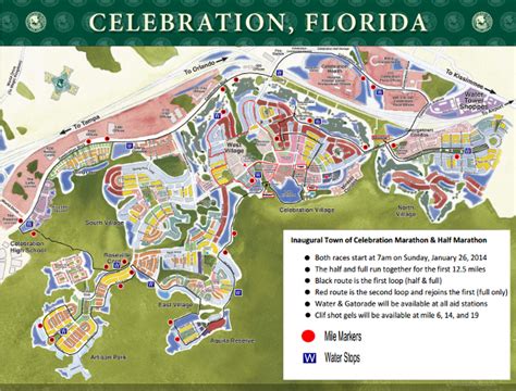 Celebration Marathon and Half Marathon in January | Celebration florida, Map of florida, Orlando ...