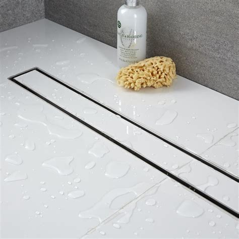 Milano - 800mm Tile Insert Linear Stainless Steel Shower Drain