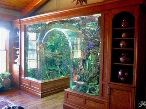 55 Original Aquariums In Home Interiors - DigsDigs