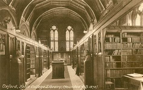 Oxford, Keble College, Library stock image | Look and Learn