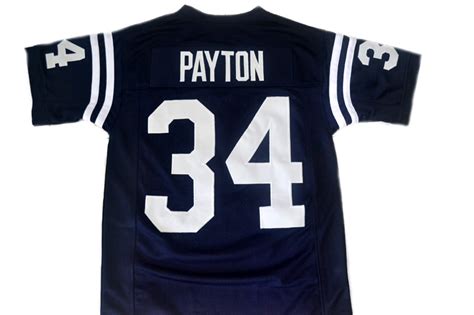 Walter Payton #34 Jackson State Football Jersey Navy Blue Any Size ...