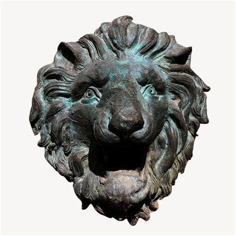 Lion head sculpture isolated image | Free Photo - rawpixel