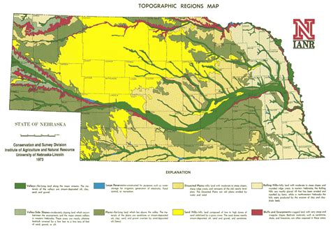 Topographic regions of Nebraska [1047x761] (OS) : MapPorn