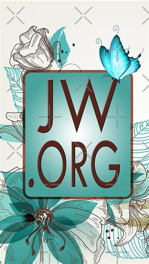 "JW.ORG LOGO BLUE FLORAL" by Yesido | Redbubble