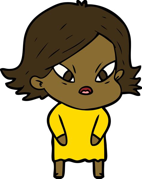 cartoon stressed woman 12468392 Vector Art at Vecteezy