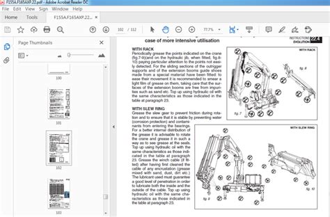 Fassi Crane F155A F165AXP.22 Use and Maintenance Manual (SN:1101) - PDF ...