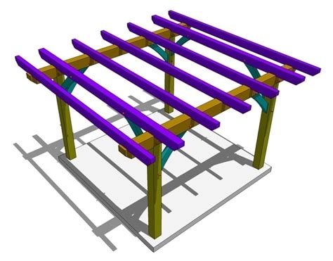 12x12 Pergola Plan - Timber Frame HQ