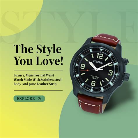 Stylish Watch Banner by Himanshu Jaiswal on Dribbble