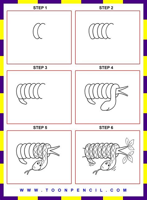 Snake Drawing Step By Step at GetDrawings | Free download