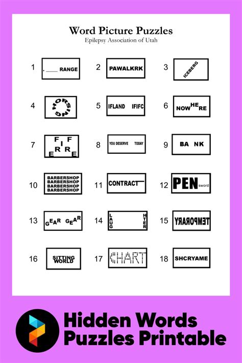 Printable Hidden Word Puzzles Free | aireppo