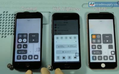 iPhone LCD Screen: High Brightness VS Original VS Common