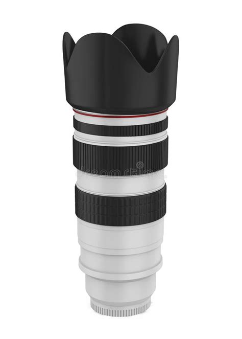 Telephoto Lens Isolated stock illustration. Illustration of digital ...