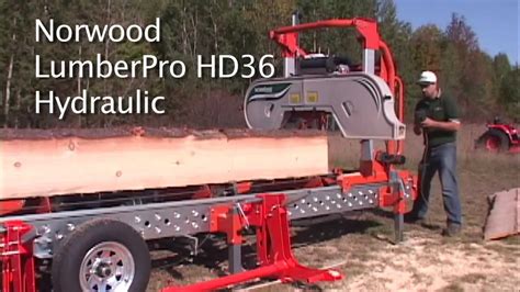 Norwood LumberPro HD36 Hydraulic Portable Band Sawmill ... | Doovi