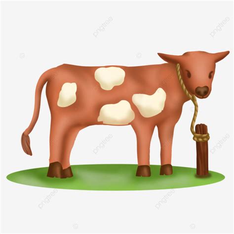 Brown Cow Cartoon Illustration, Brown, Cow, Cartoon PNG Transparent Clipart Image and PSD File ...