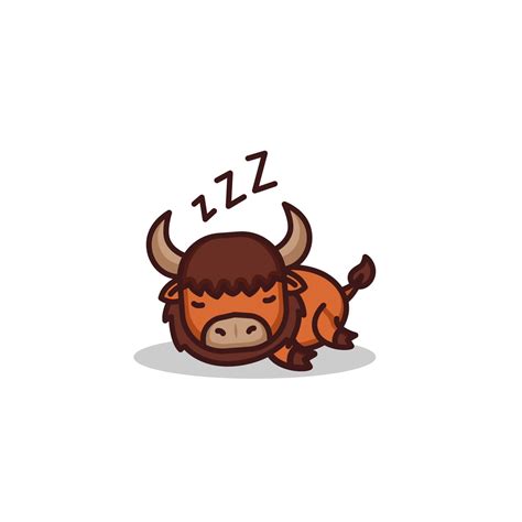 Cute bison baby 5142715 Vector Art at Vecteezy