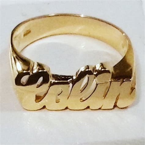 Gold Name Ring - Medium - Be Monogrammed