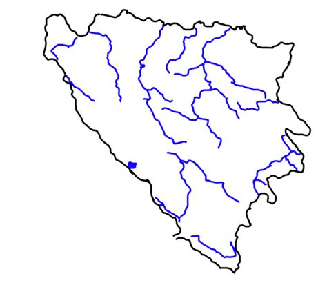 EN: River map of Bosnia and Herzegovina B,H,S: Mapa rijeka u Bosni i Hercegovini : r/bosnia