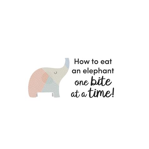 How to eat an elephant one bite at a time – Belles Combines