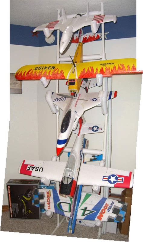 Assembly of a PVC Airplane Storage Rack with Video | Radio control, Radio control airplane ...