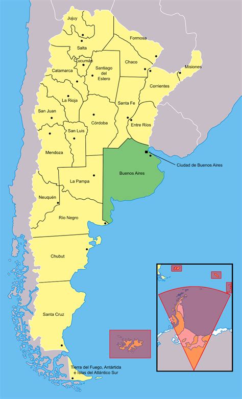 Mapa da província de Buenos Aires - Argentina | MapasBlog