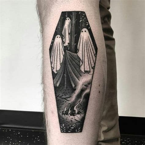 Pin by Madison🖤🦇 on Tattoos | Ghost tattoo, Creepy tattoos, Spooky tattoos