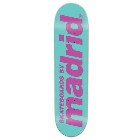 Buy Madrid Street Classic Logo Mint 7.75" - Deck Only at Europe's ...