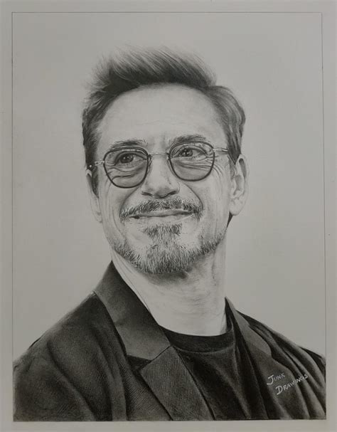 Robert Downey, Jr., Me, Graphite, 2020 : r/Art