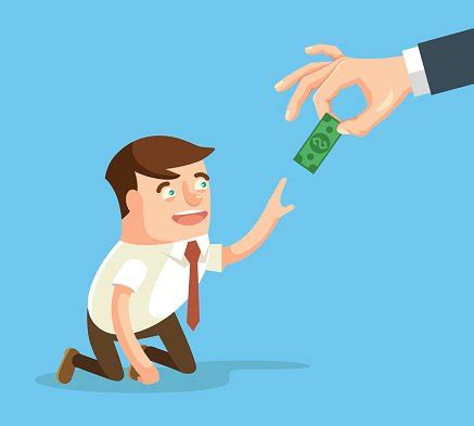 Boss Giving Small Salary To Worker Stock Clipart | Royalty-Free | FreeImages