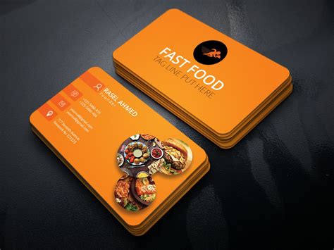 Food Business Card, Business Card Mock Up, Modern Business Cards, Custom Business Cards ...