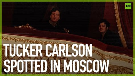 Tucker Carlson spotted in Moscow